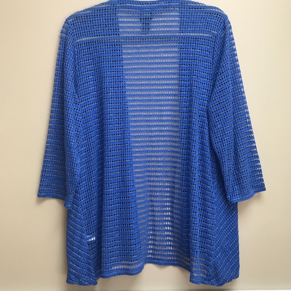 TRAVELER'S COLLECTION CHICO'S OPEN FRONT CARDIGAN - Picture 2 of 4